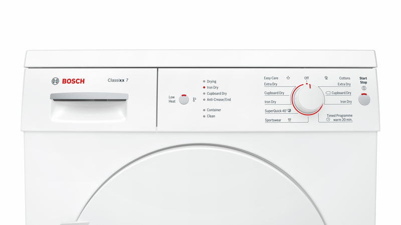 Refurbished Bosch Serie 6 WTE84106GB Condenser Tumble Dryer 7KG White  - Freestanding