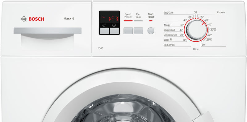 Refurbished Bosch Serie 2 WAB24161GB Washing Machine 6KG 1200 Spin White - Freestanding