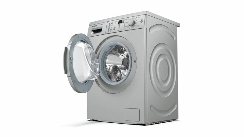 Refurbished Bosch Serie 6 WAQ2836SGB Washing Machine 8KG 1400 Spin Silver - Freestanding