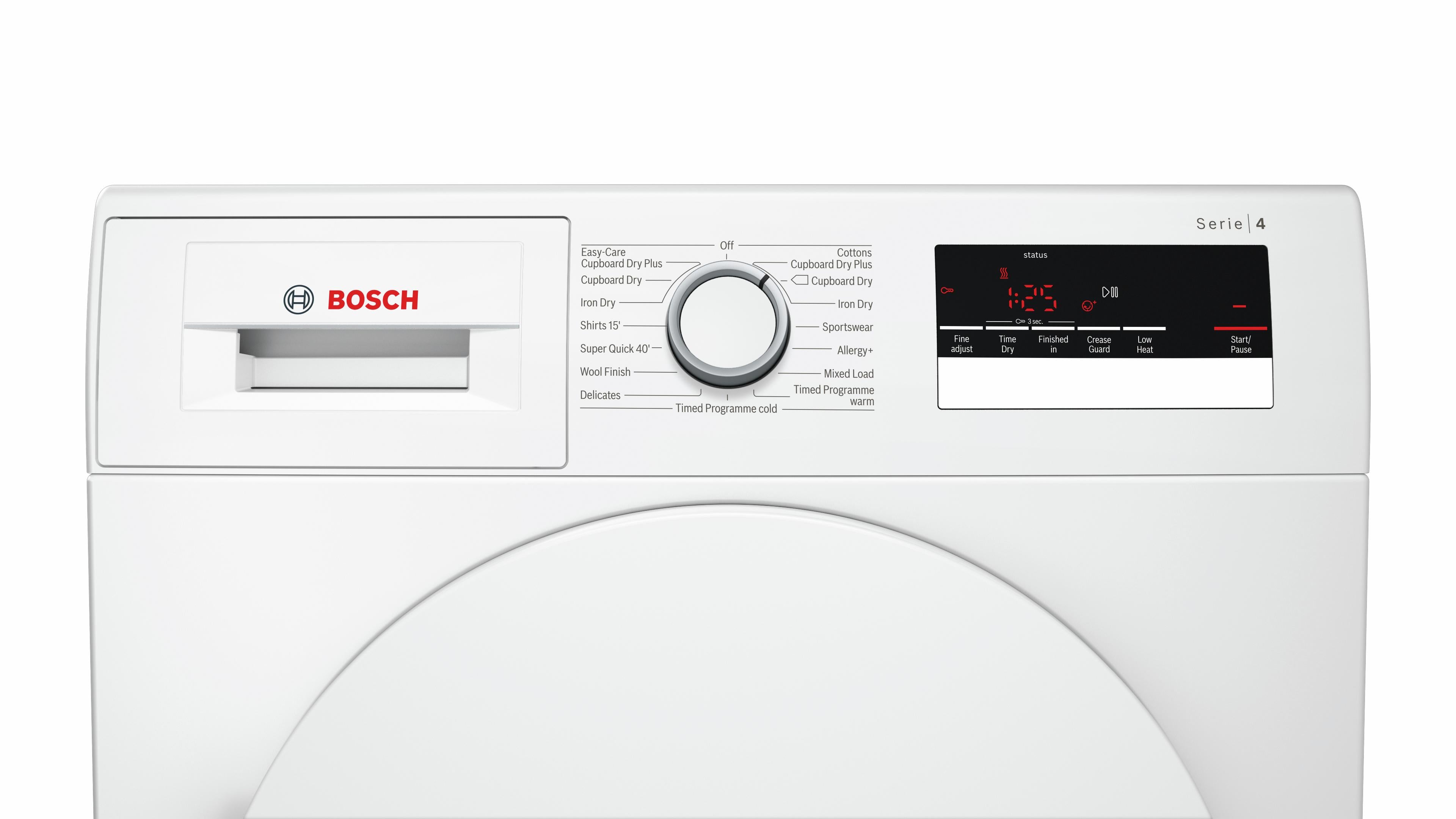 Refurbished Bosch Serie 4 WTN83200GB Condenser Tumble Dryer 8KG White  - Freestanding
