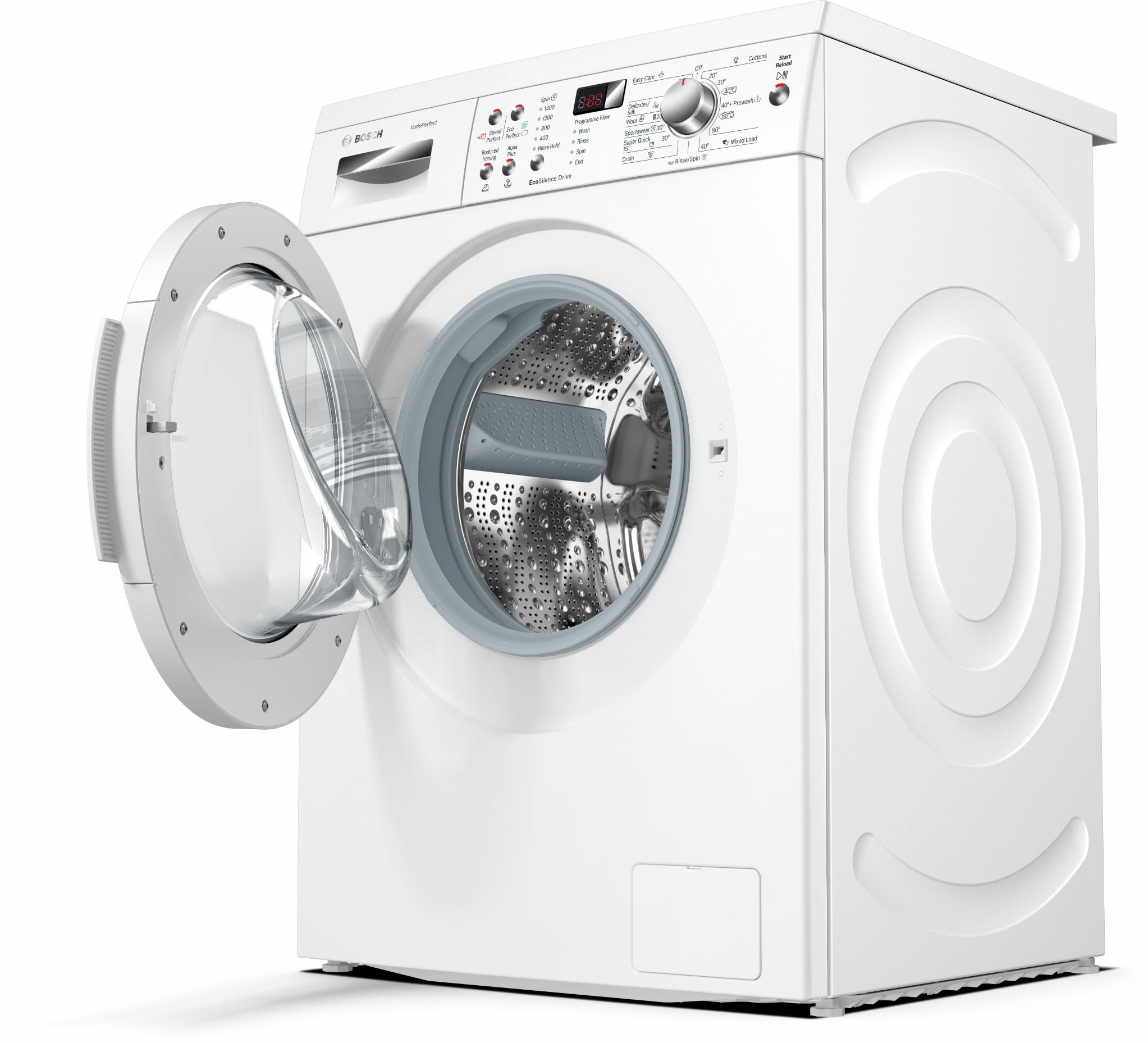 Refurbished Bosch WAP28390GB Serie | 6 washing machine, front loader 8 kg 1400 rpm White