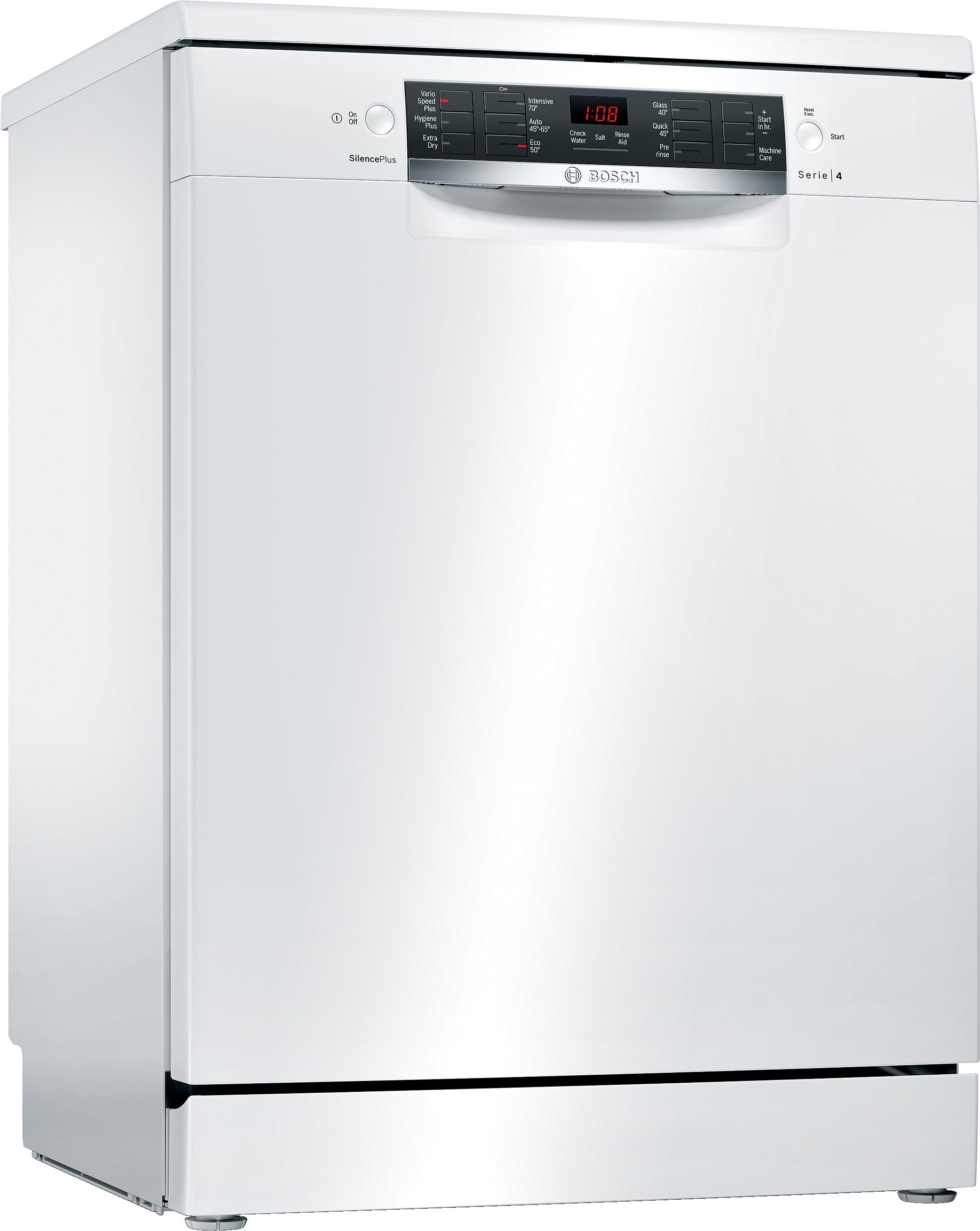 ￼ Great B  Refurbished Bosch Serie 4 SMS46IW02G Dishwasher 60CM White - Freestanding please look at pictures 7 8 9 ￼
