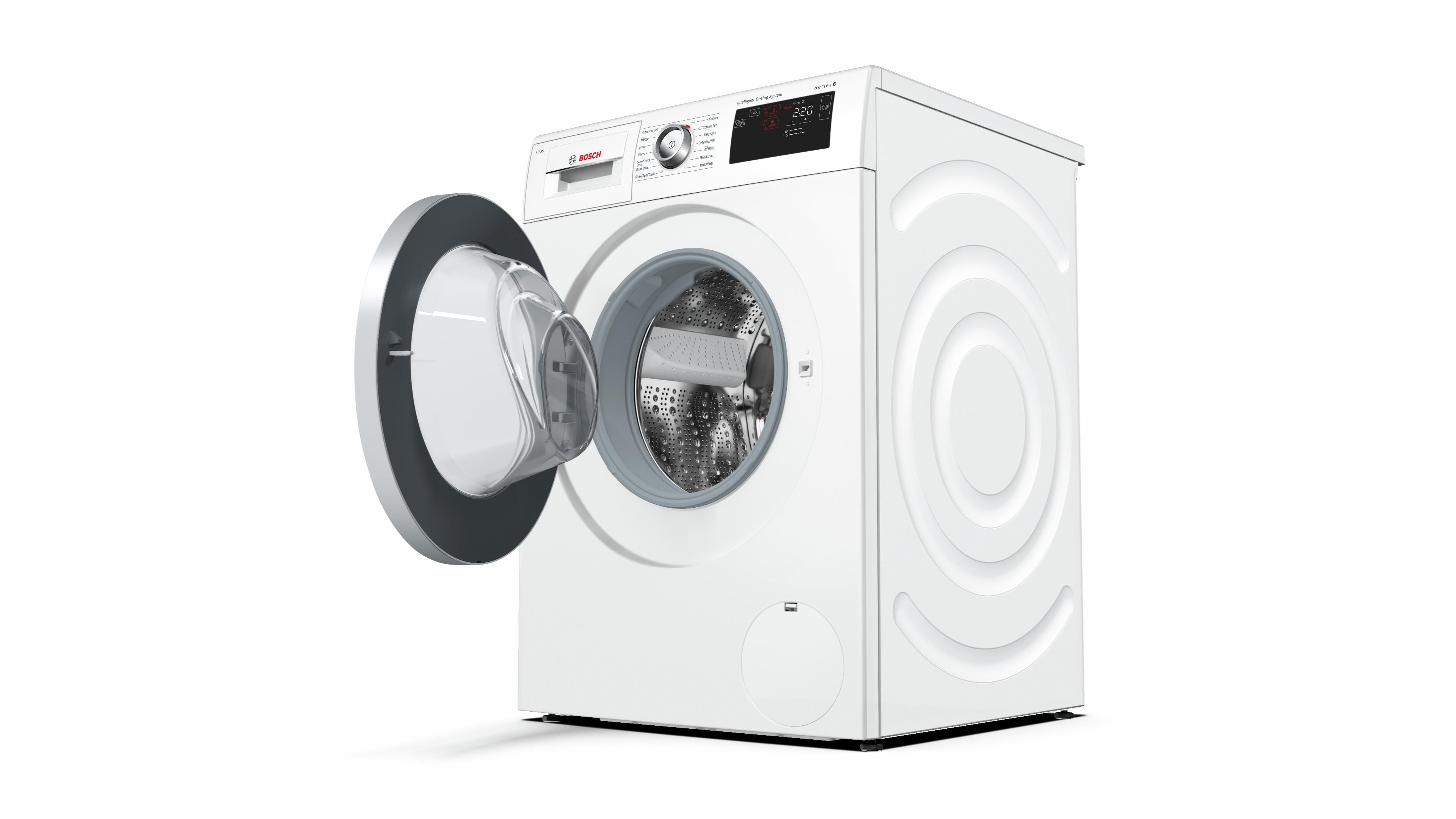 Refurbished Bosch Serie 6 WAT28661GB i-DOS Washing Machine 8KG 1400 Spin White - Freestanding
