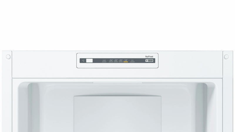 Refurbished Bosch Serie 2 KGN34NW3AG Fridge Freezer 186CM White - Freestanding