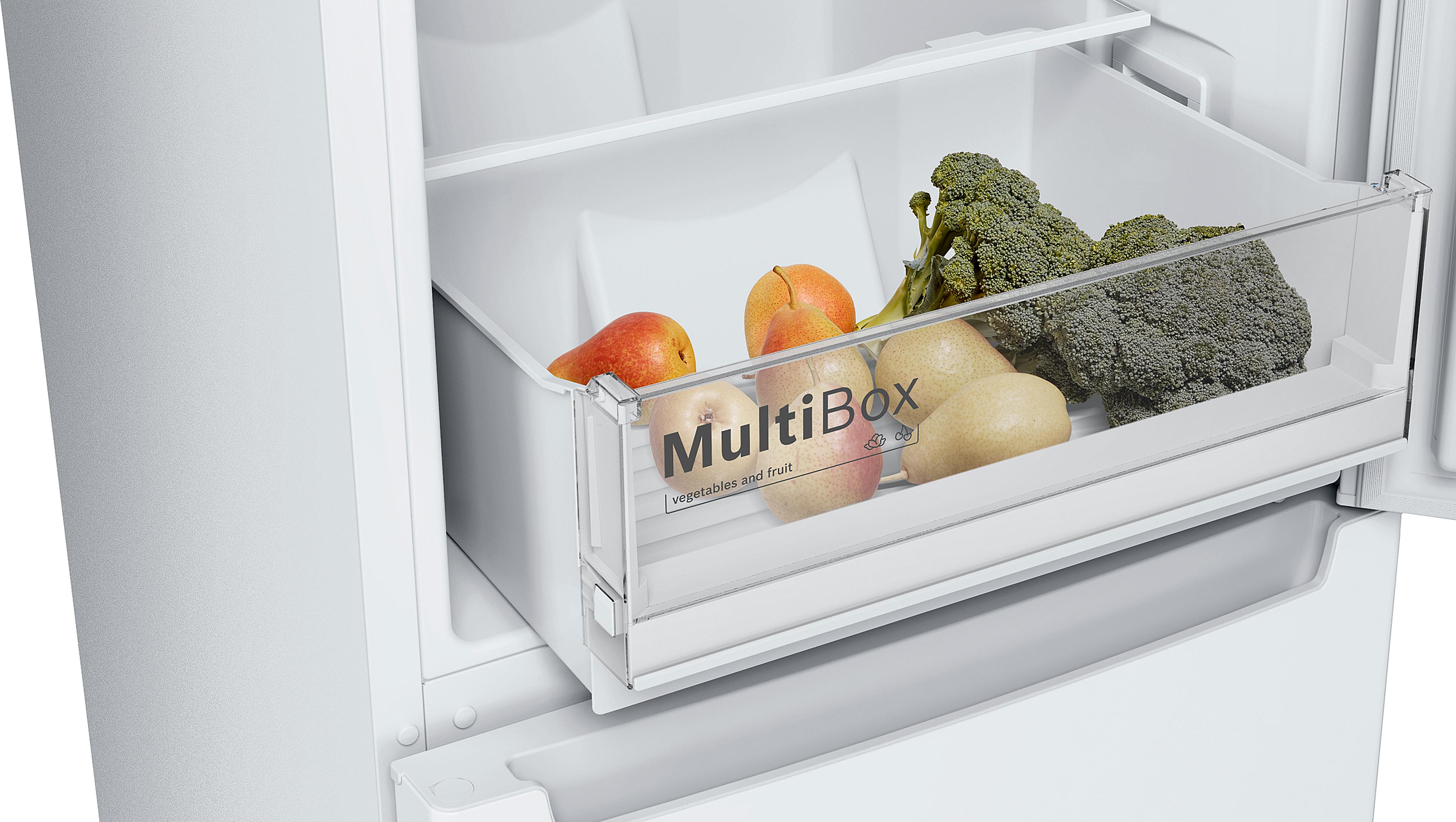 Bosch Serie 2 KGN34NWEAG Fridge Freezer 186CM White - Freestanding