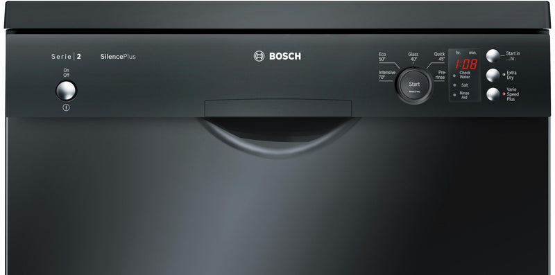 Refurbished Bosch Serie 2 SMS25EB00G Dishwasher 60CM Black - Freestanding