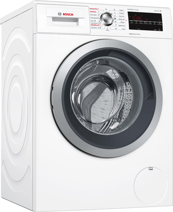 Refurbished Bosch Serie 6 WVG30462GB Washer Dryer 7KG Wash 4KG Dry 1500 Spin White - Freestanding