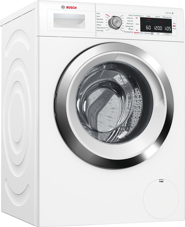 Refurbished Bosch Serie 8 WAW325H0GB Washing Machine 9KG 1600 Spin White - Freestanding