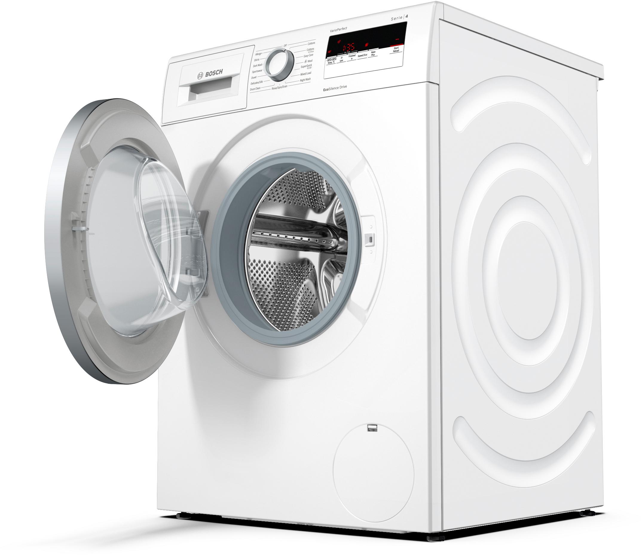 Refurbished Bosch Serie 4 WAN28108GBWashing Machine 8KG 1400 Spin White - Freestanding