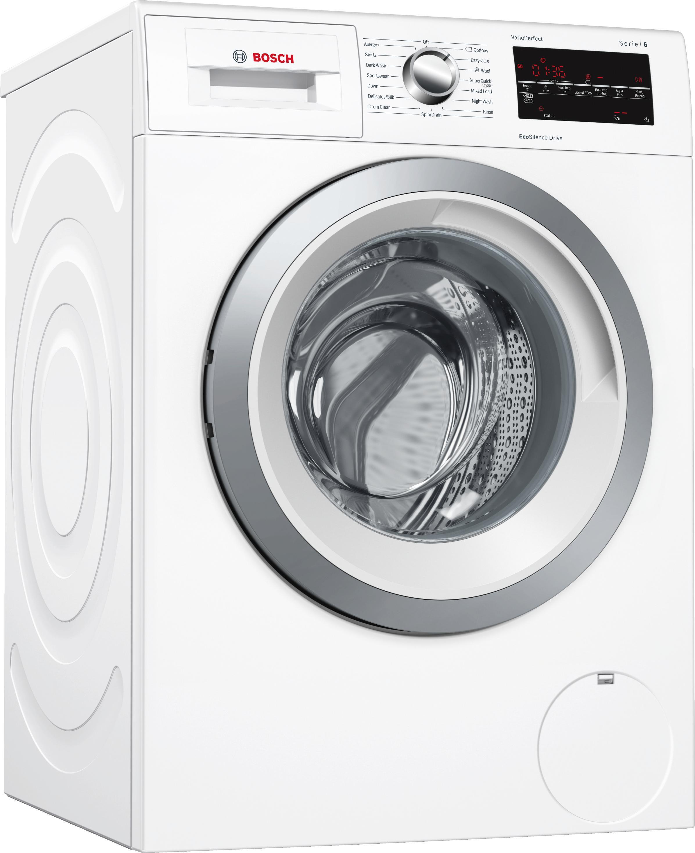 Refurbished Bosch Serie 6 WAT28463GB Washing Machine 9KG 1400 Spin White - Freestanding