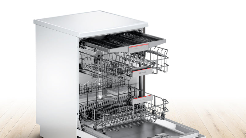 Refurbished Bosch SMS46MW01G Serie | 4 Free-standing dishwasher 60 cm White