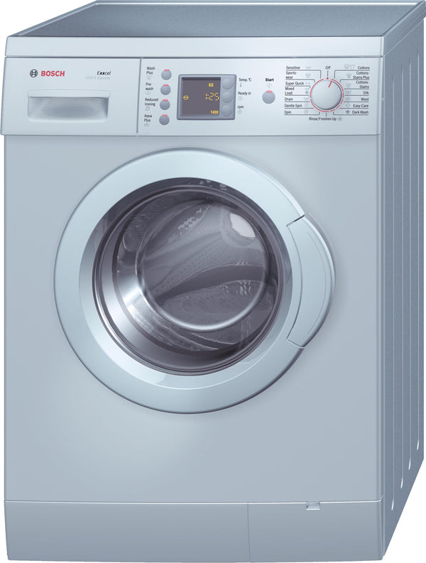 Refurbished Bosch WAE2846SGB Exxcel Washing Machine, front loader 6 kg 1400 rpm Silver