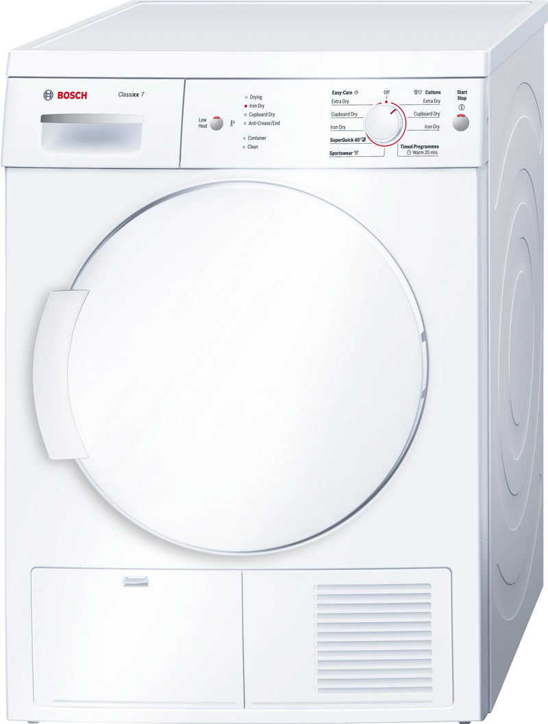Refurbished Bosch WTE84105GB Serie | 4 Condenser Tumble Dryer 60cm White