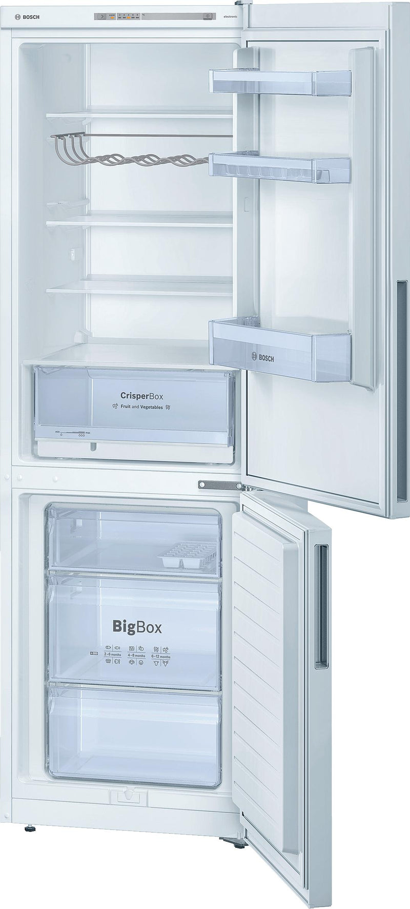 Refurbished Bosch KGV36NW20G Serie | 4 Free-Standing Fridge Freezer 186 cm White