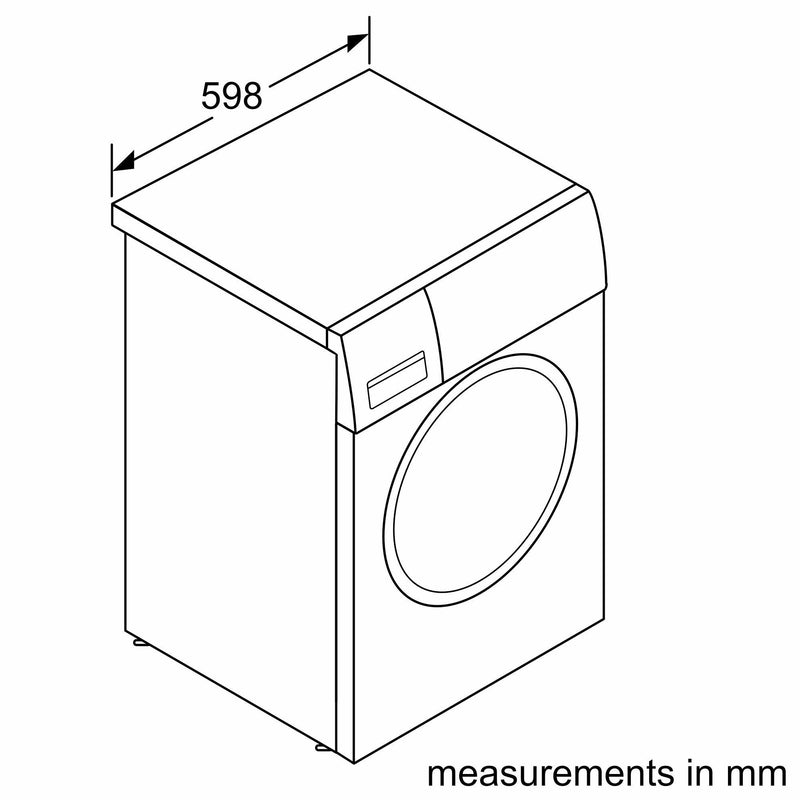 Refurbished Bosch Serie 6 WAT28463GB Washing Machine 9KG 1400 Spin White - Freestanding