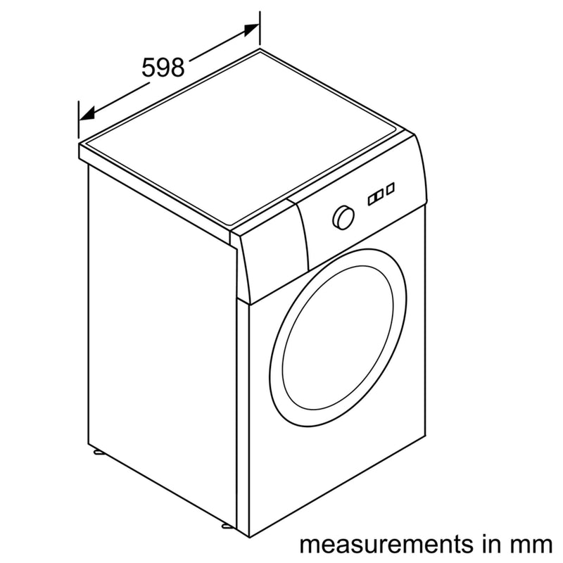 Refurbished Bosch Serie 6 WAT28420GB Washing Machine 8KG 1400 Spin White - Freestanding