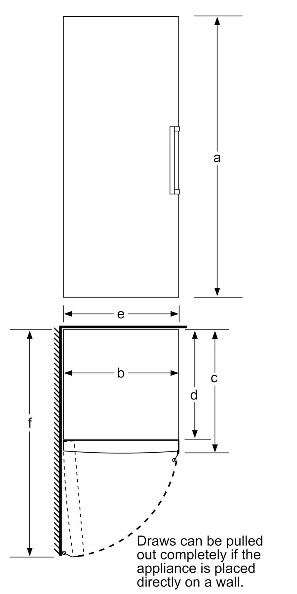 Refurbished Bosch Serie 4 KSV29NW30G 161CM Tall Larder Fridge 60CM Wide White - Freestanding