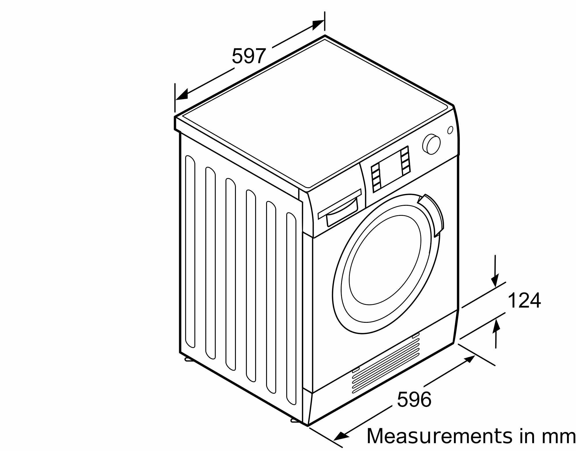 Refurbished Bosch WVD24460GB Serie | 4 Washer Dryer, Front Loader 5/2.5kg 1200 rpm White