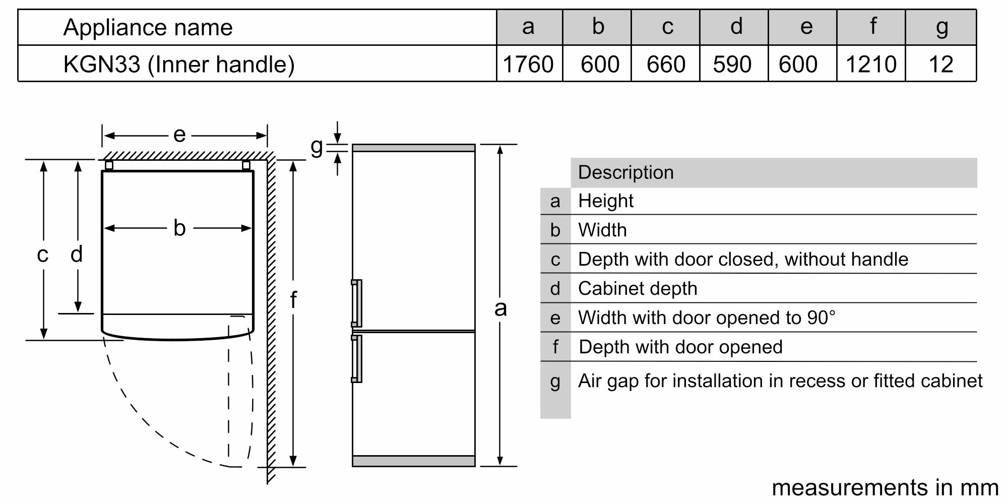 Bosch Serie 2 KGN34NWEAG Fridge Freezer 186CM White - Freestanding