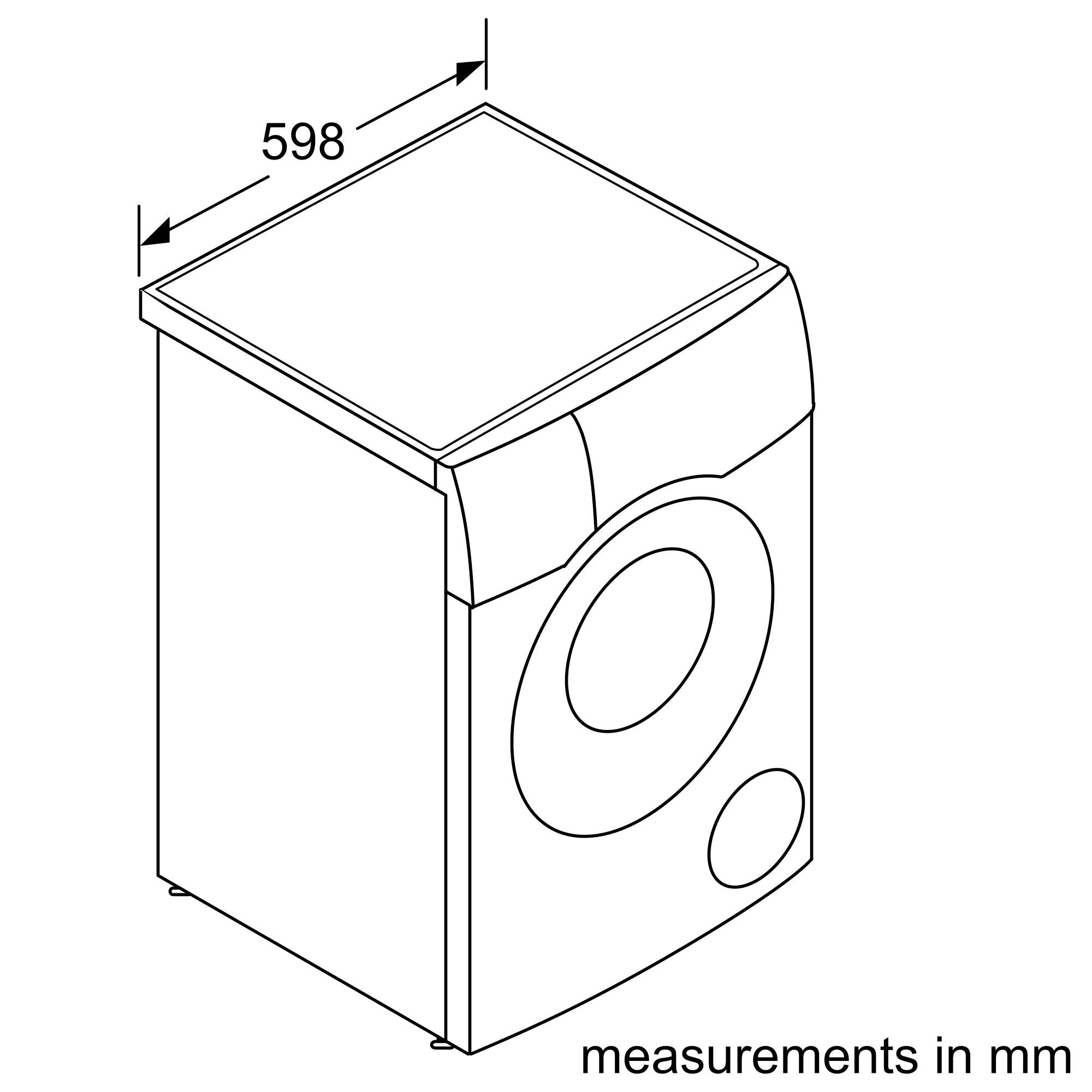 Refurbished Bosch Serie 6 WDU28561GB Washer Dryer 10KG Wash 6KG Dry 1400 Spin White - Freestanding