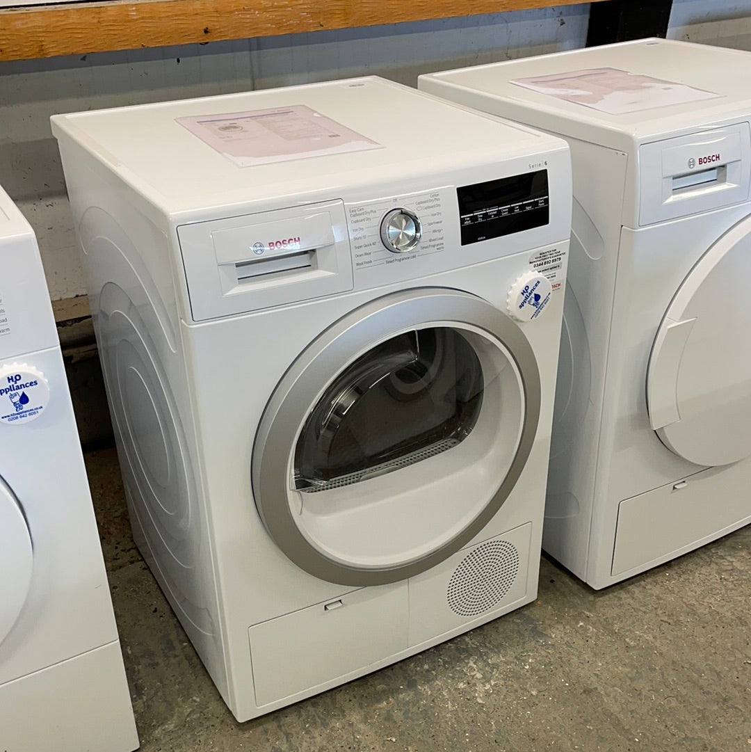 Refurbished Bosch WTG86402GB Serie | 6 Condenser Tumble Dryer 8 kg 60cm White